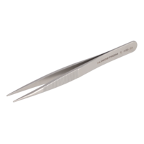 Stainless Steel High Precision Tweezers Style 00D with Serrated Handles and  Thick, Strong, Linearly Serrated Tips