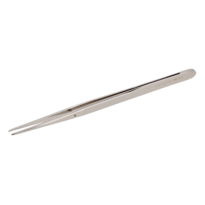 Spitzpinzette mit polierter und vernickelter/PVC-beschichteter Oberfläche