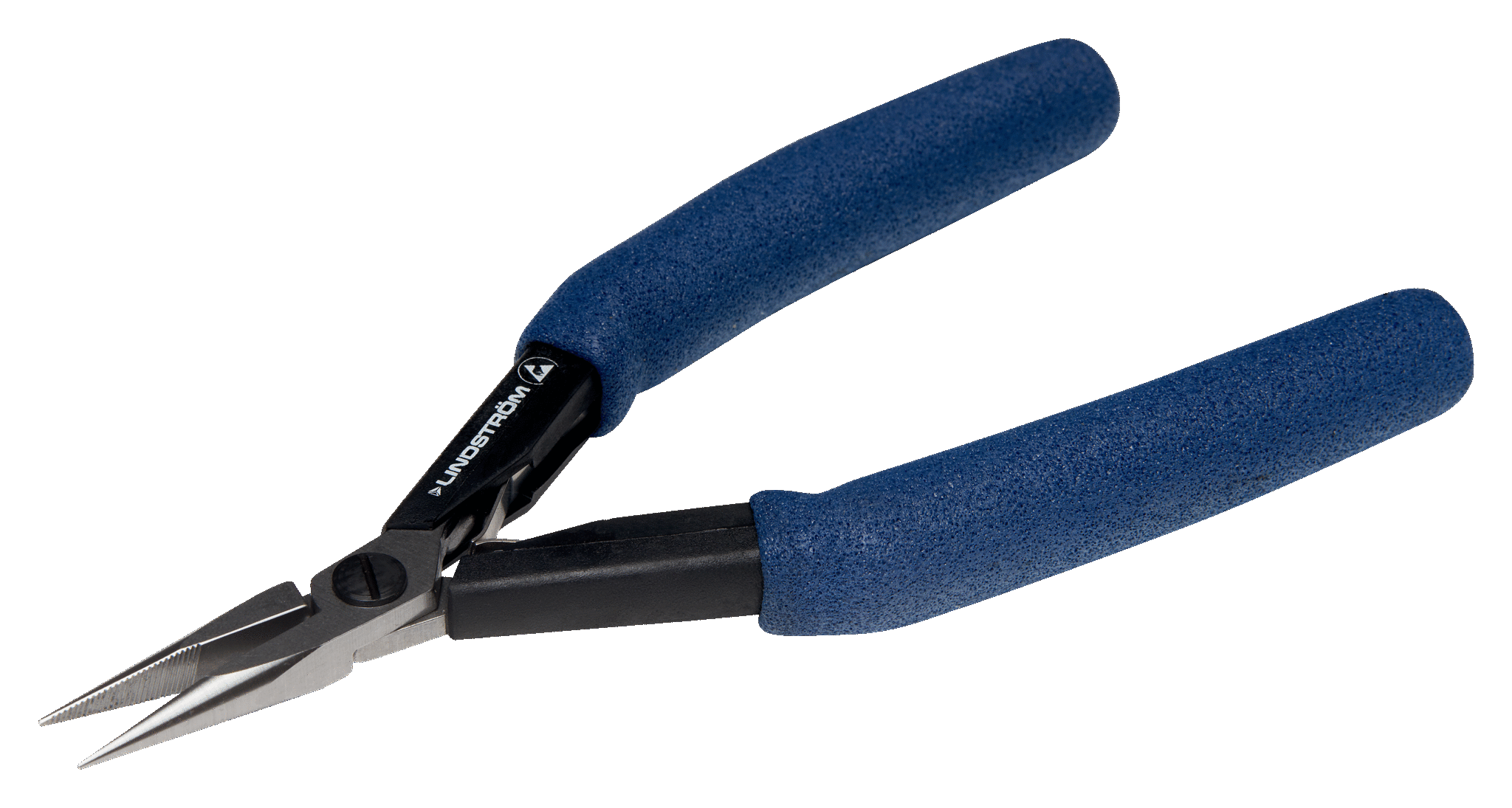 Lindstrom 7490 Supreme Series ESD-Safe Small Flat Nose Pliers with Smooth,  Gripping Jaw & Synthetic Handles, 5.77 OAL