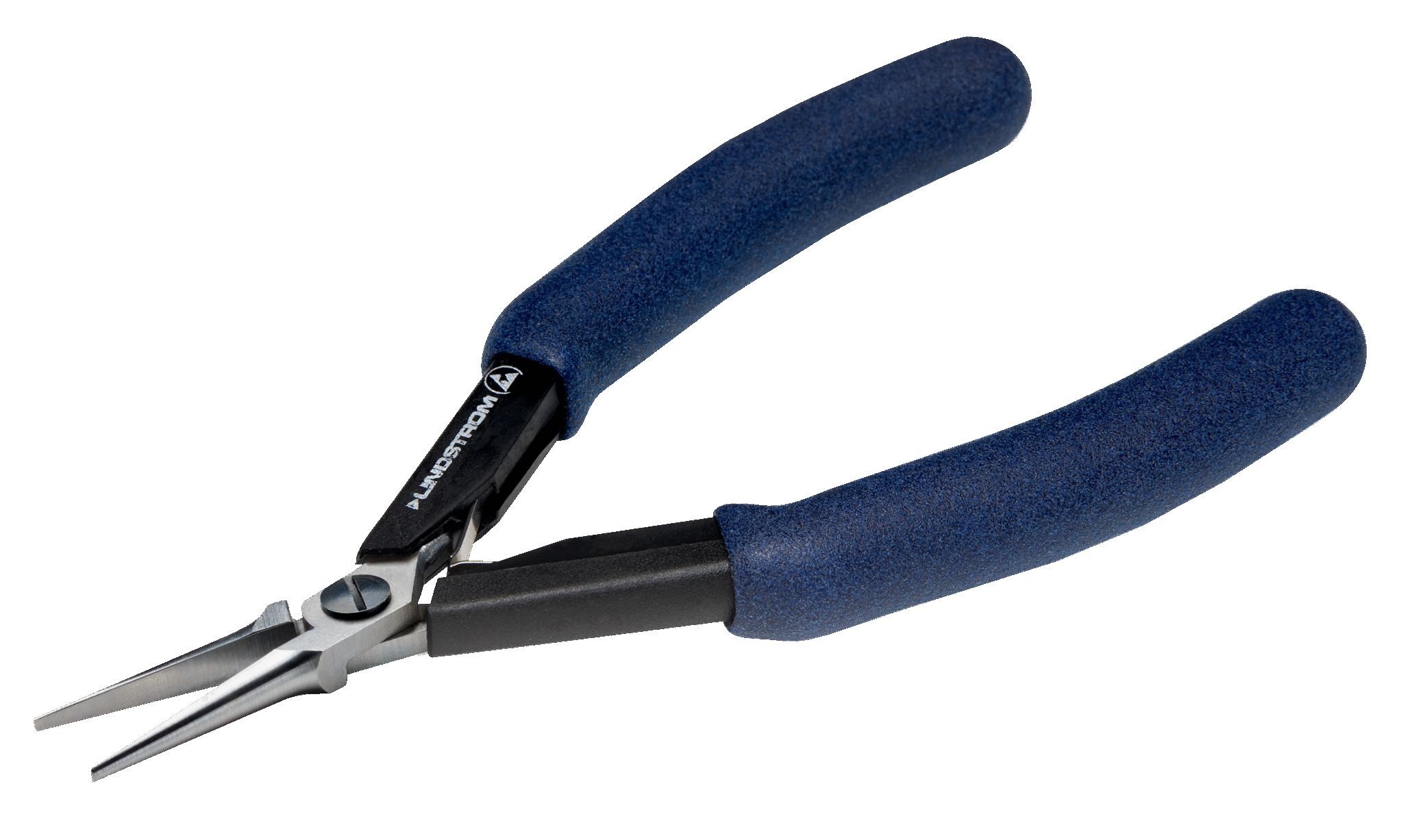 Precision Needle Nose Holding Pliers with smooth Jaws & ESD Safe Handle